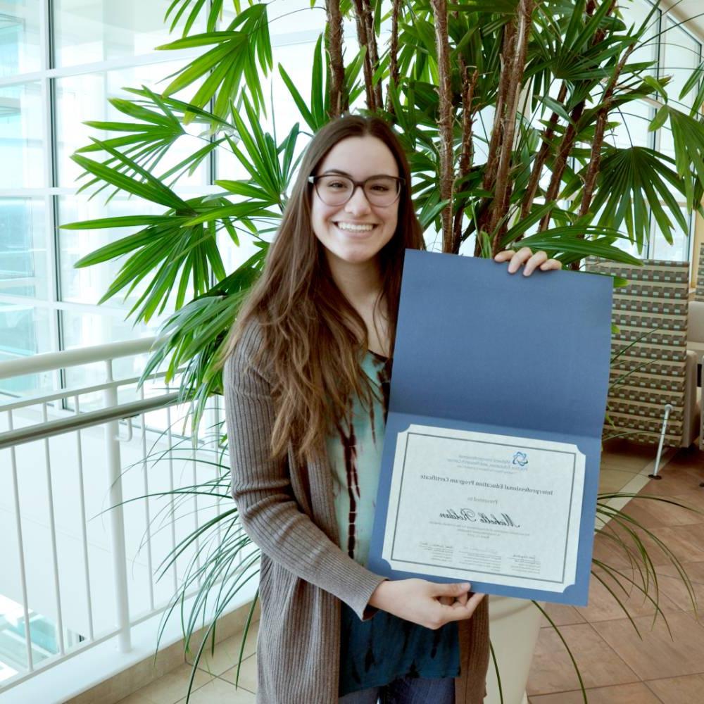 Image 1 of 10 Michelle Rolldan, IPE Student Certificate 2019